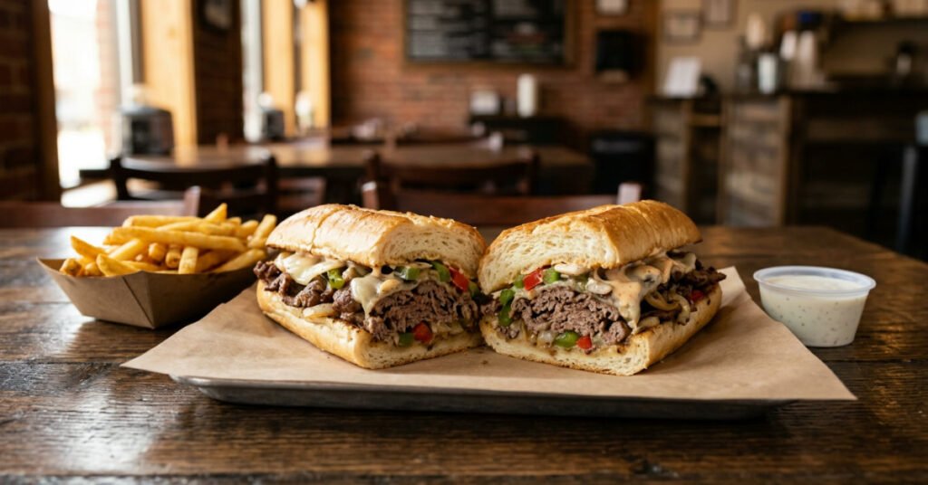 Smash Philly cheesesteak at The Smash Philly, Tujunga